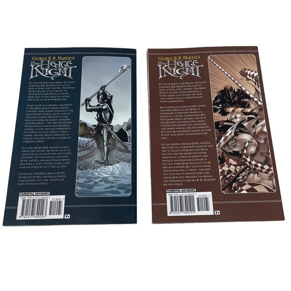 Game of Thrones The Hedge Knight I&II Prequel Graphic Novels, George R.R. Martin - Picture 2 of 7